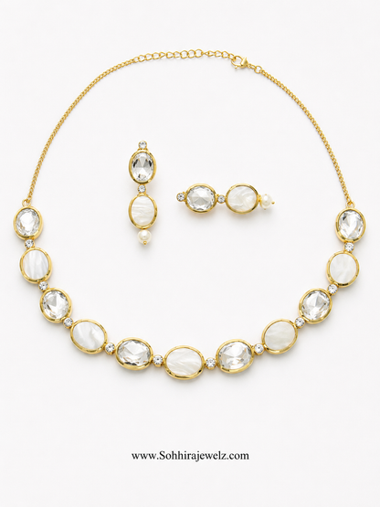 The Moonlit Polki Necklace