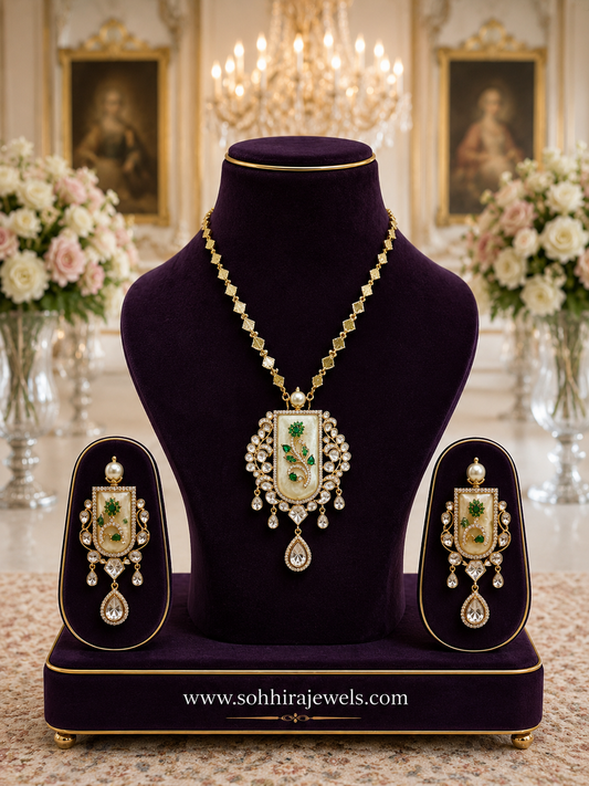 Emerald Bloom AD Pendant Set