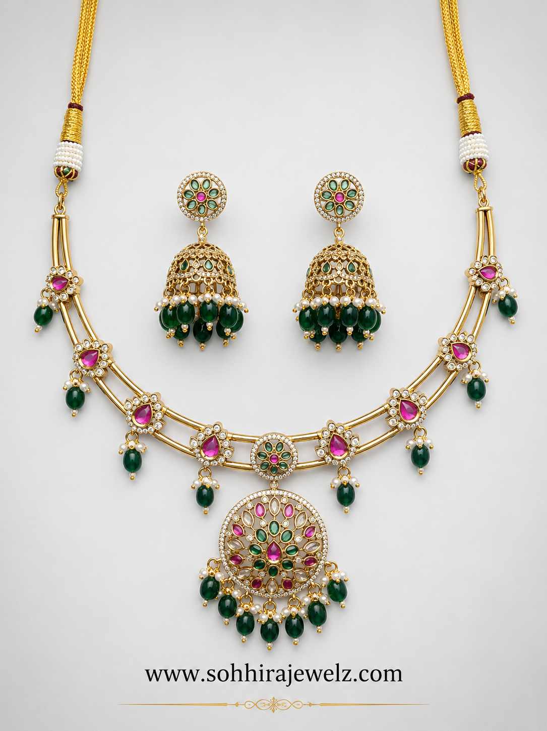 The Jewel Wheel Multi-Layered Necklace