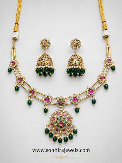 The Jewel Wheel Multi-Layered Necklace