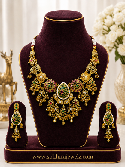 Maharani Veena Necklace Set