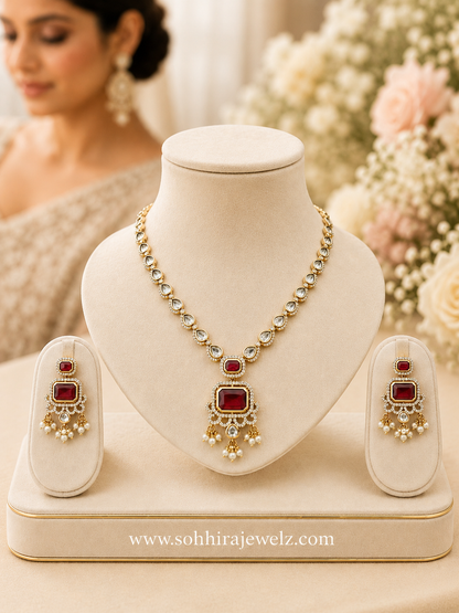 Ruby Reign Pendant Set