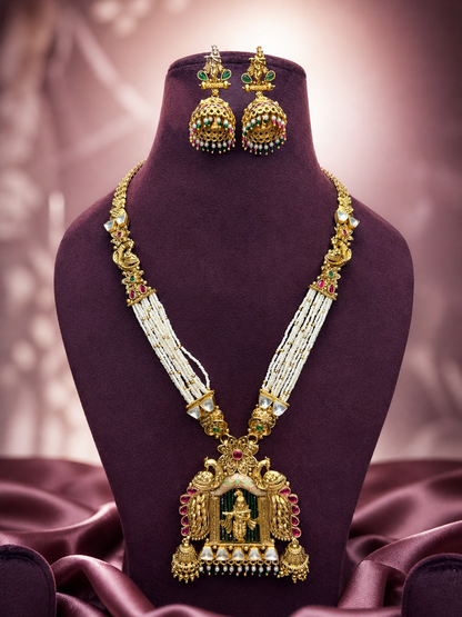 Shri Krishna Temple Jewellery Set