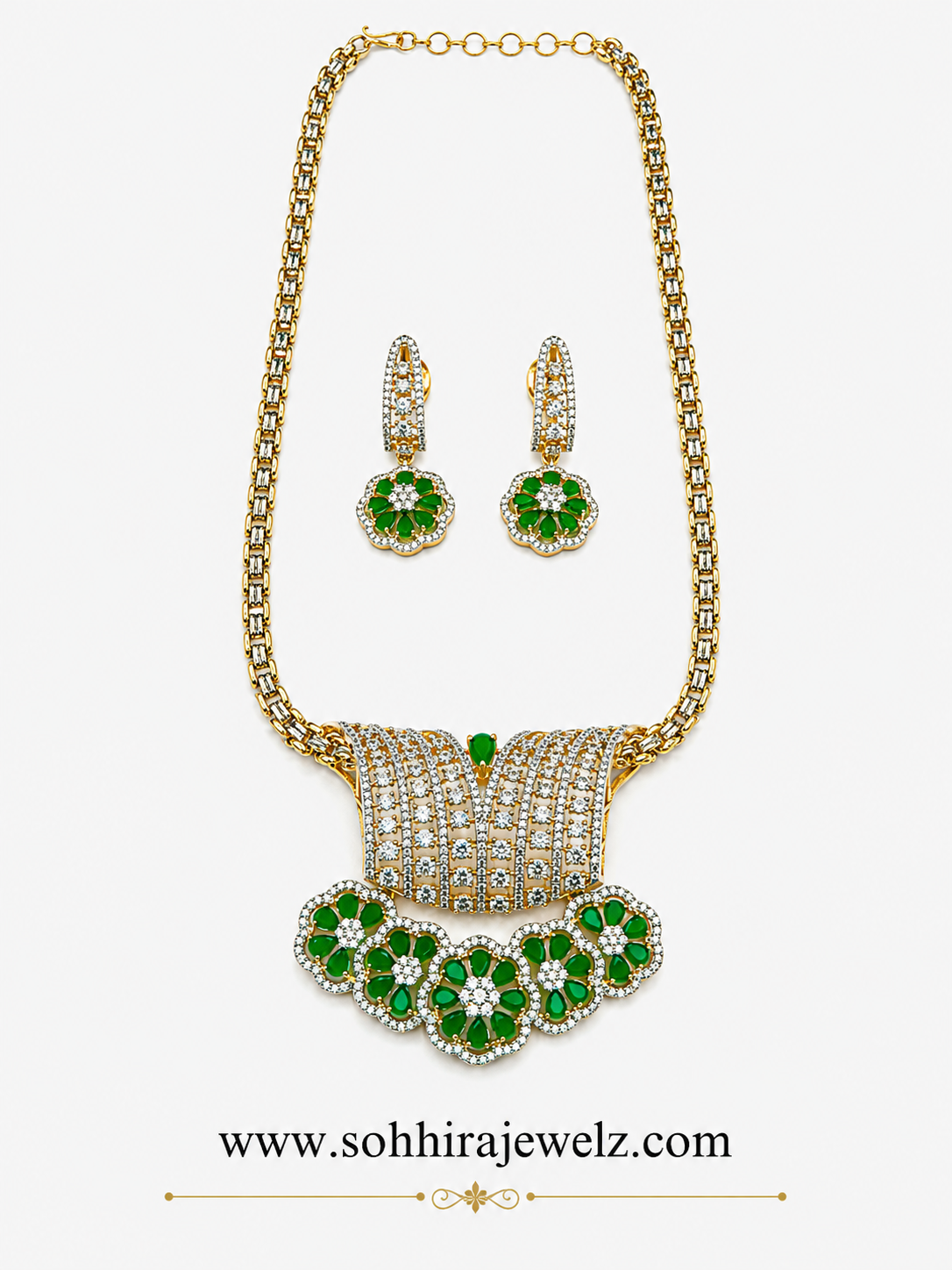 Emerald Bloom Necklace