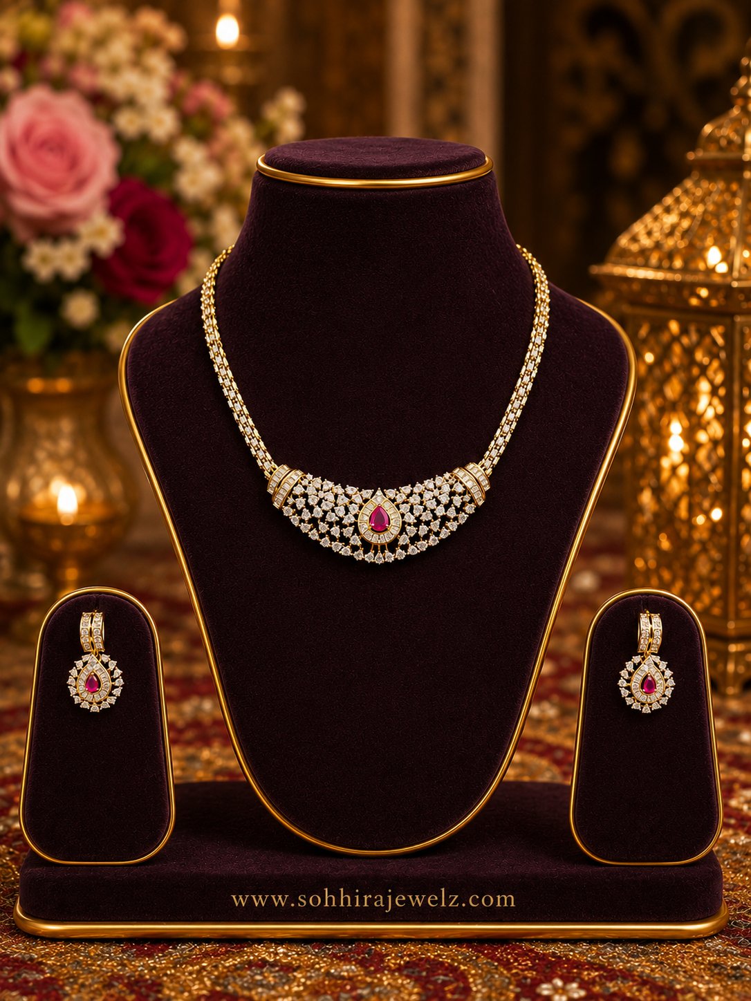 Ruby Empress Diamond Necklace