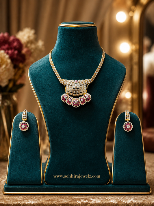Ruby Bloom Necklace