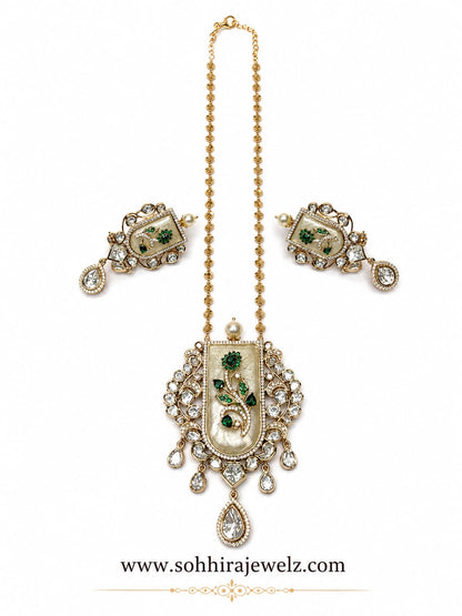 Emerald Bloom AD Pendant Set