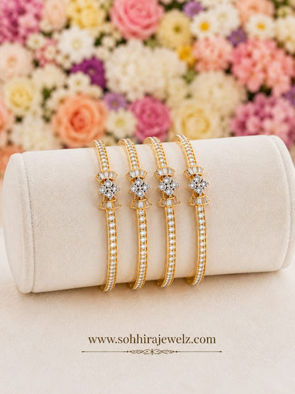 Petal Bloom Diamond Bangle